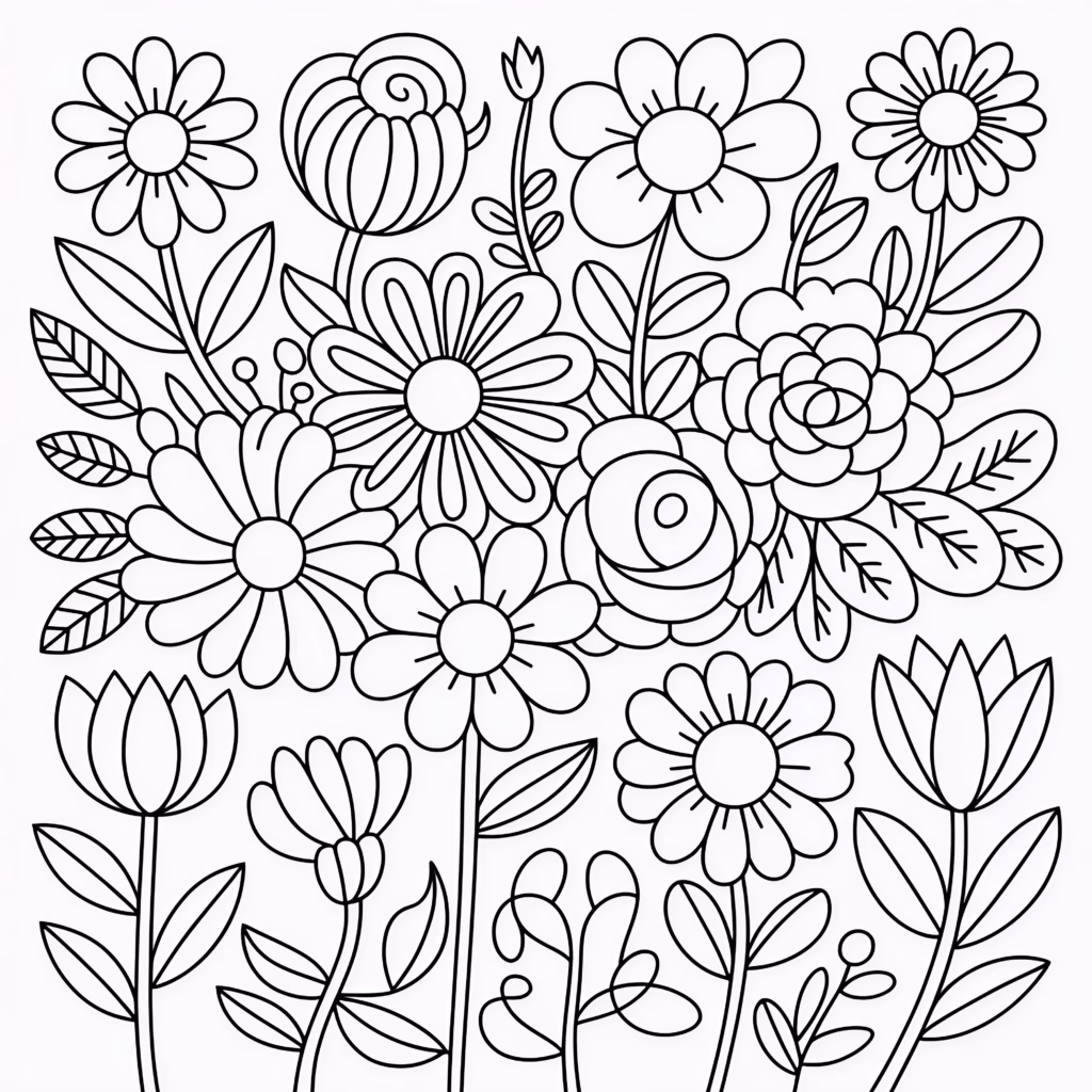 Layering Flower Doodles