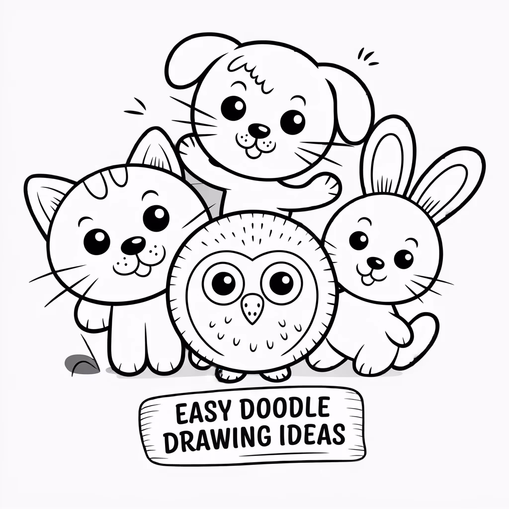 Animal Easy Doodle Art