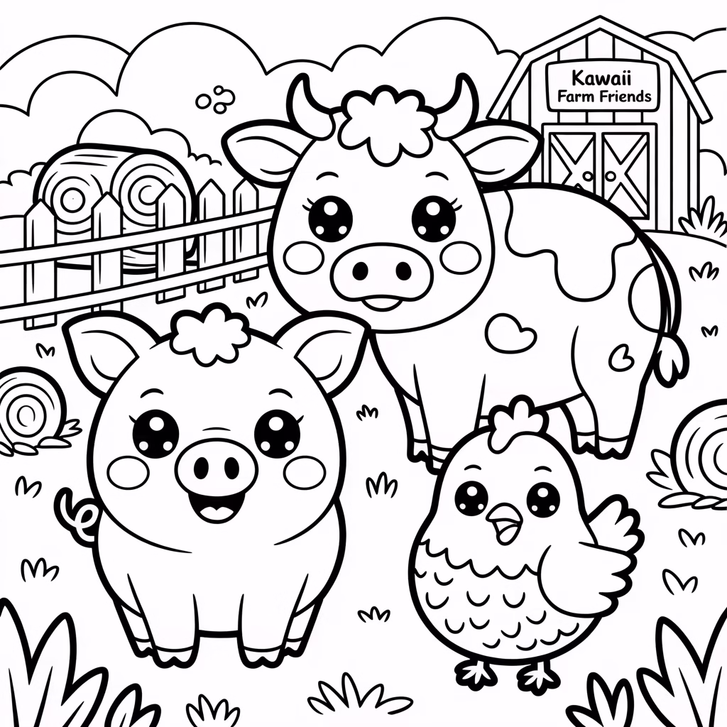 Kawaii Farmyard Fun