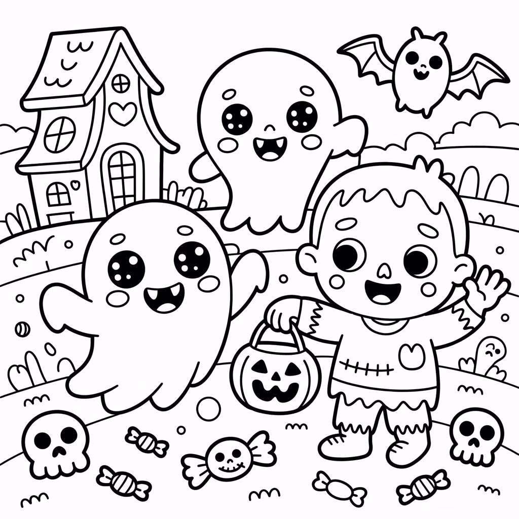 Kawaii Monsters and Ghosts