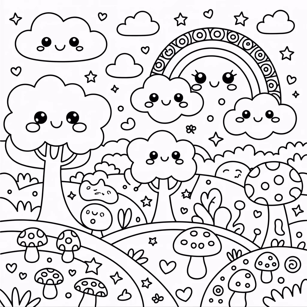 Kawaii Nature Doodles