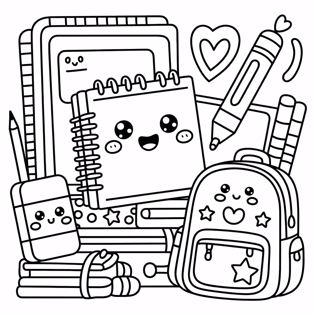 Kawaii School Supplies
