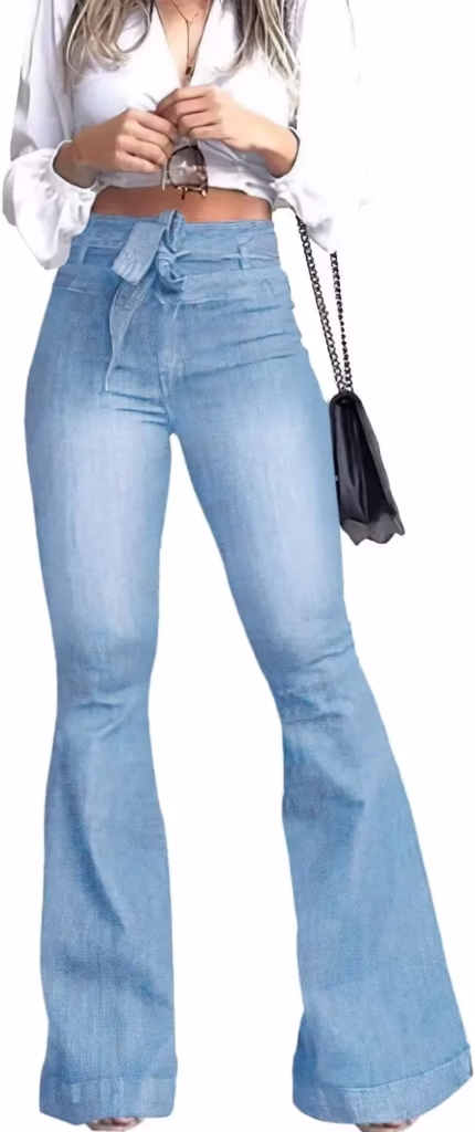 Stretch Wide Leg Jeans