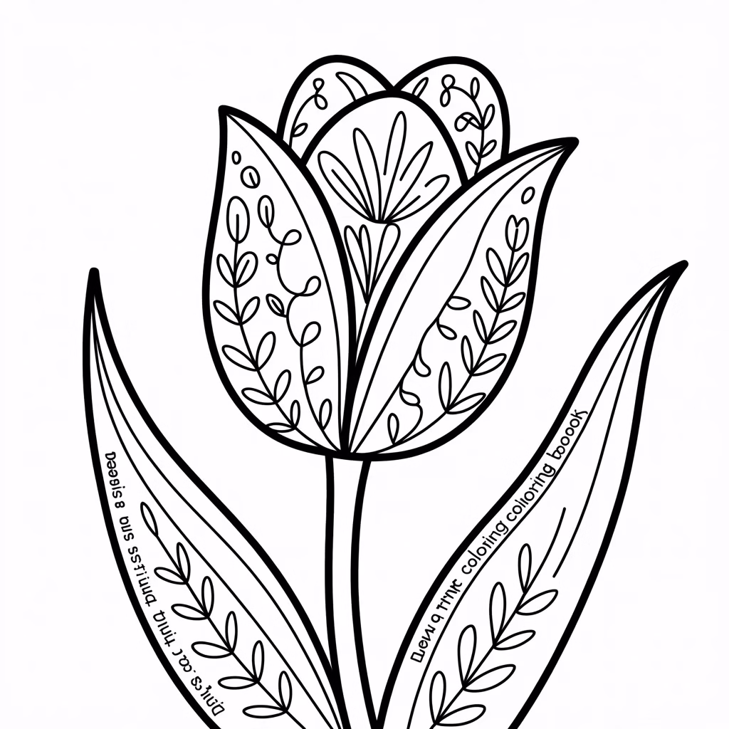 whimsical tulips